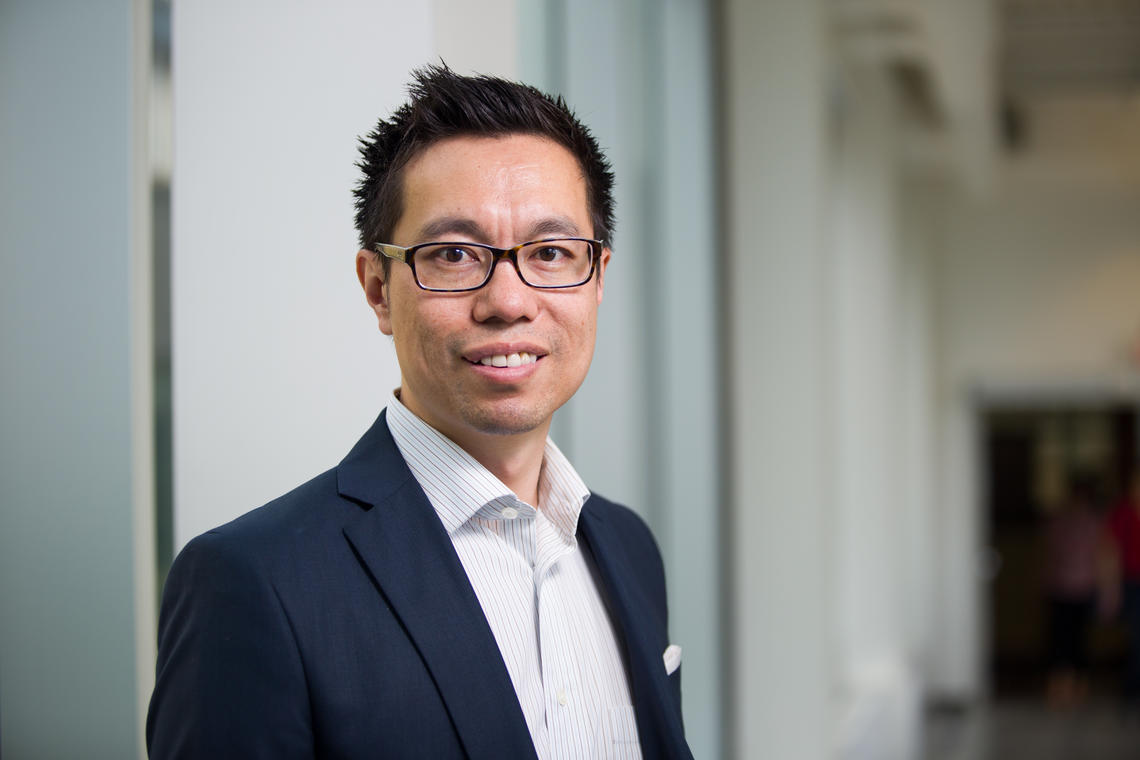 Andrew Szeto breaks down the importance of language when talking about mental health. Photo by Riley Brandt, University of Calgary