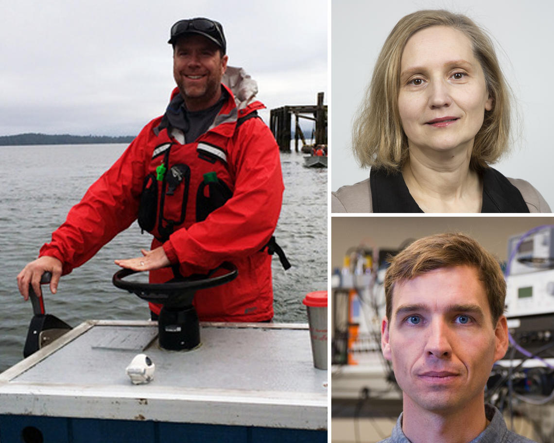 Sean Rogers, left, Svetlana Yanushkevich, top right, and Paul Barclay have been awarded NSERC Strategic Partnership Grants.