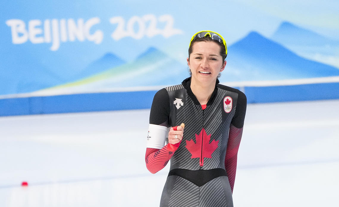 Canadian speedskater Isabelle Weidemann 