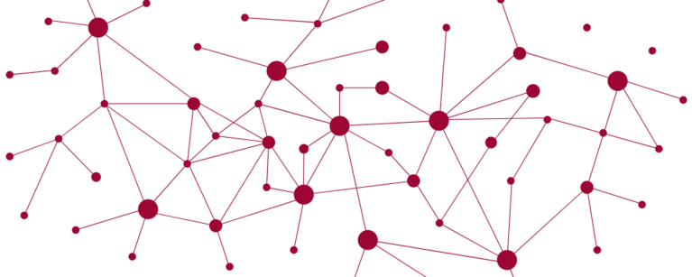 Illustration of nodes mapped and connected by lines.