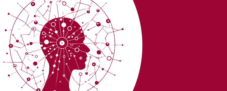 Graphic of circuits around a person's head