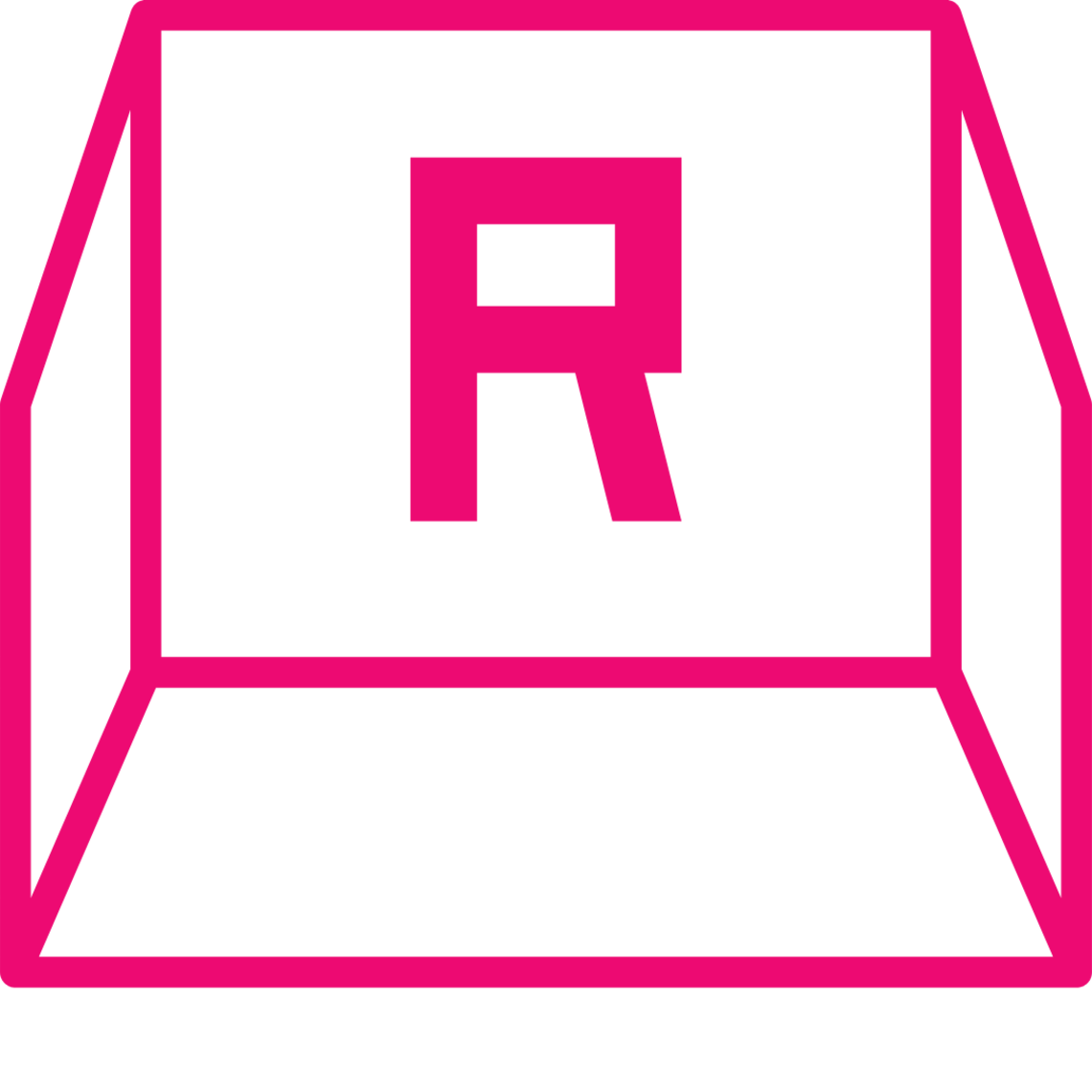 R illustration of a keyboard letter.