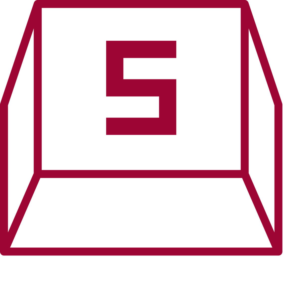 S illustration of a keyboard letter.