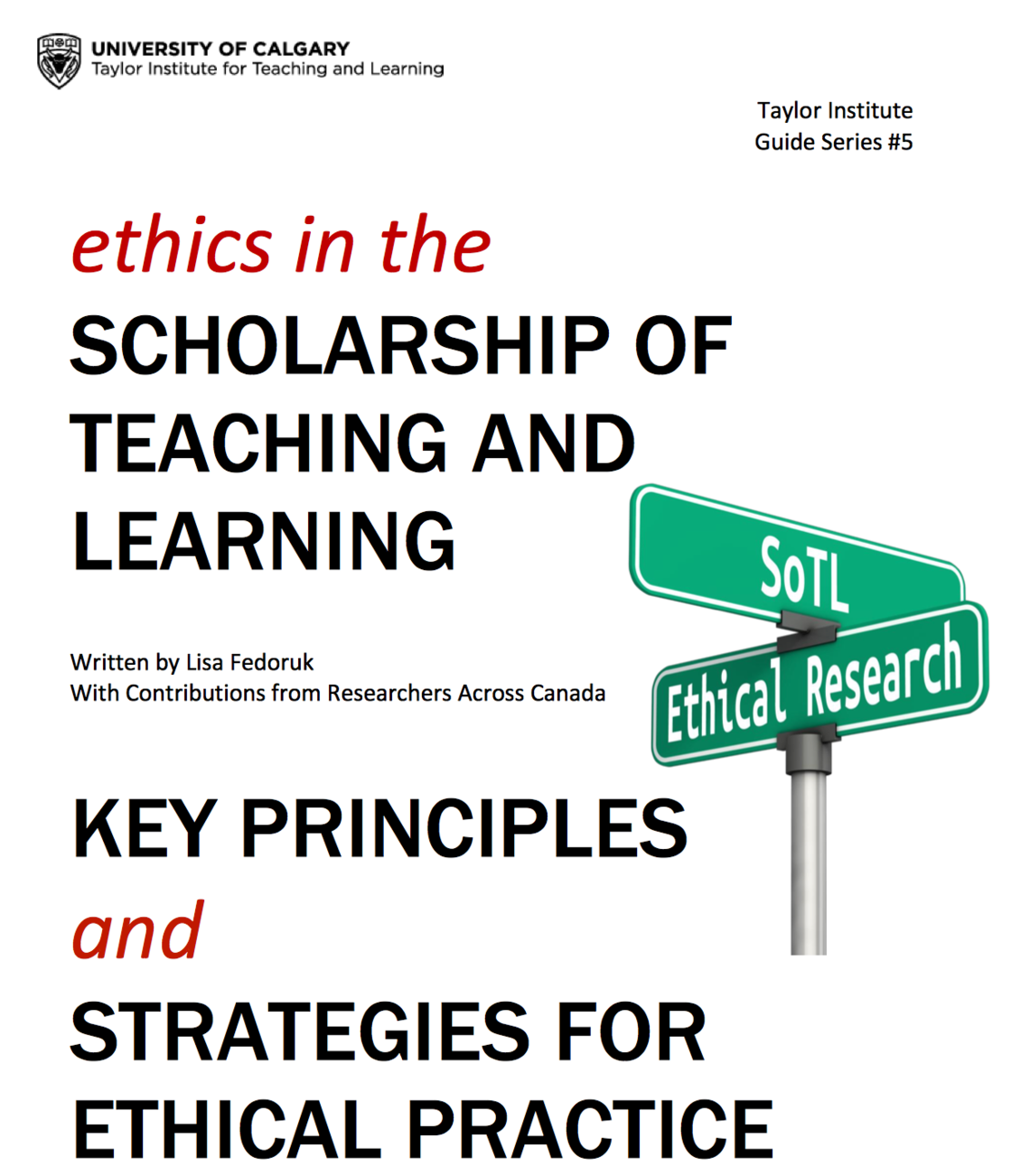 Ethics in The Scholarship of Teaching and Learning