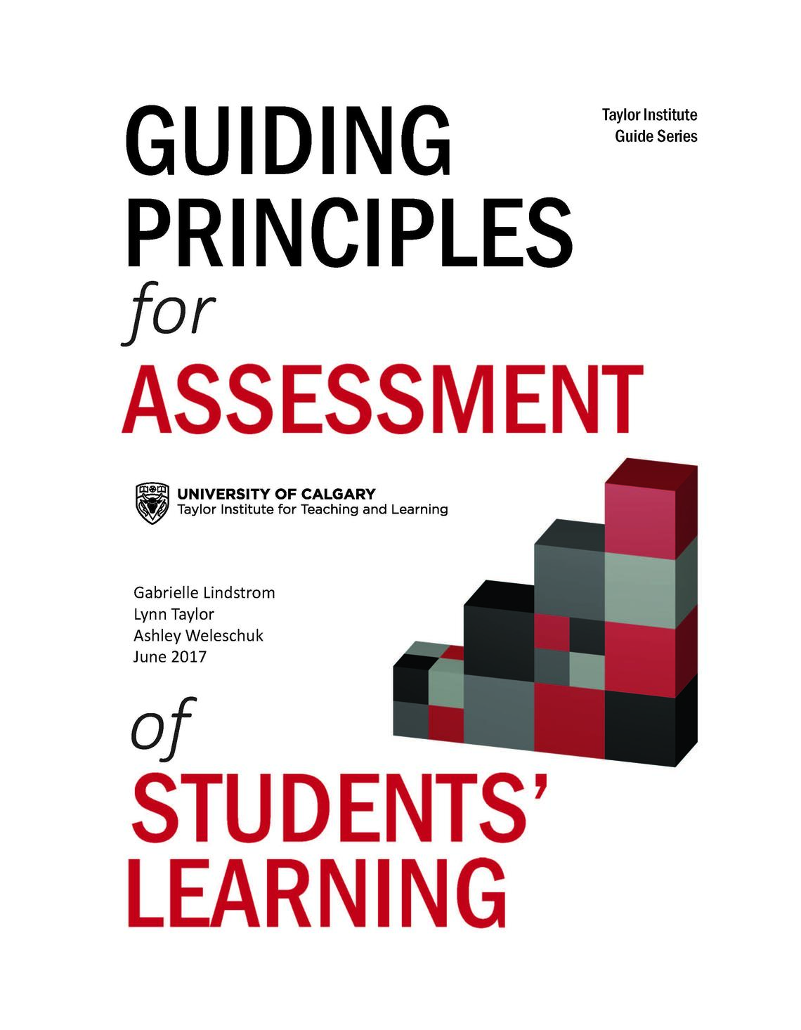 Guiding Principles for Assessment of Students' Learning