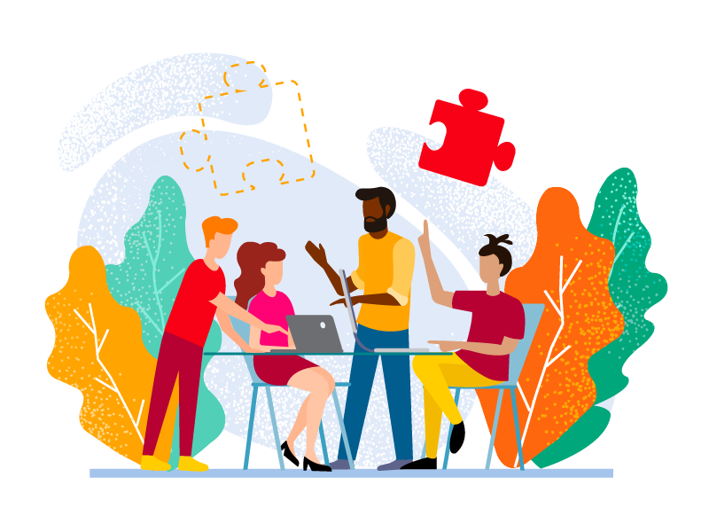 People working together