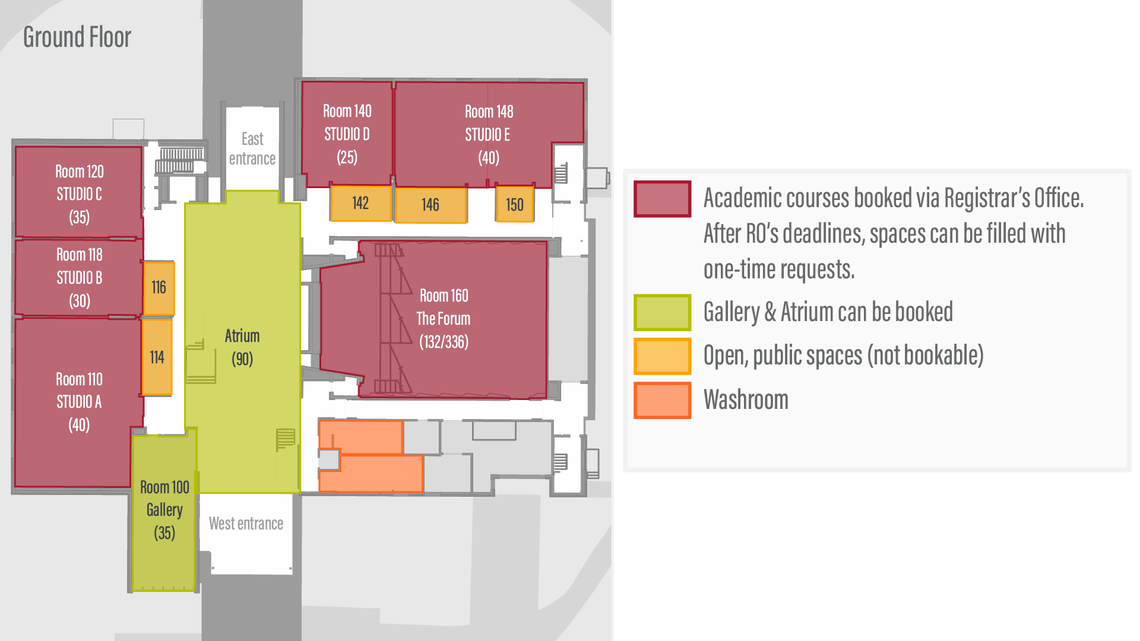 Taylor Institute Ground Floor Map