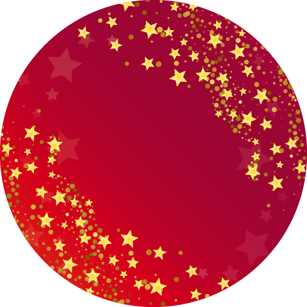 Red background with stars