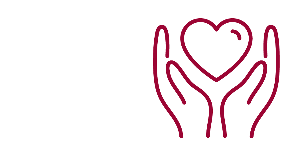 Hands icon with a heart.