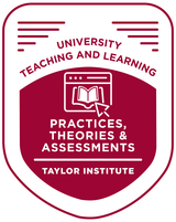 Practices, Theories, and Assessments badge.