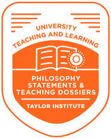 Philosophy Statements and Teaching Dossiers badge.