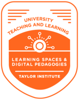 Learning Spaces and Digital Pedagogies badge image