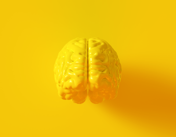 3D Yellow Brain 